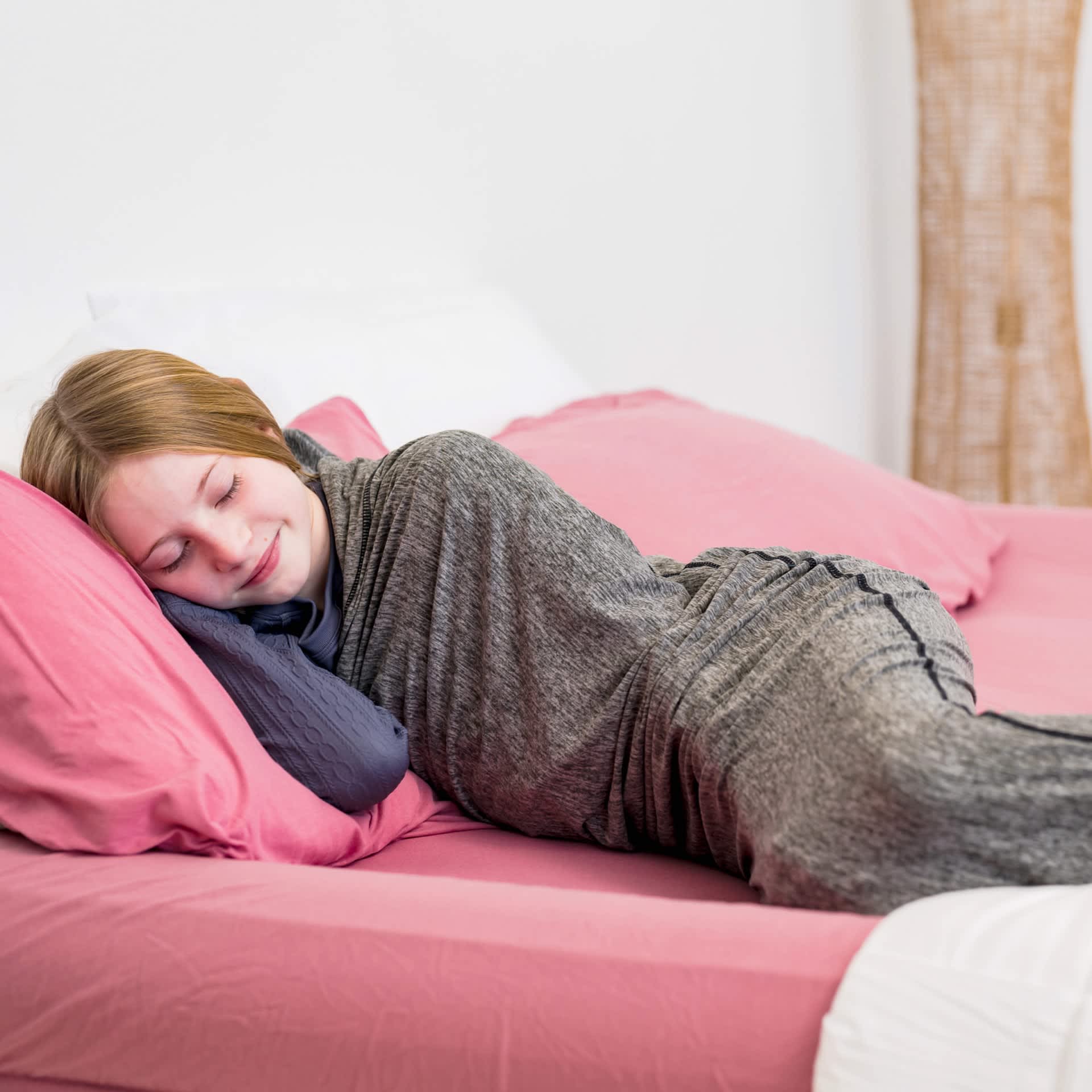 Graphite#child in a sleep pod in a bed sleeping