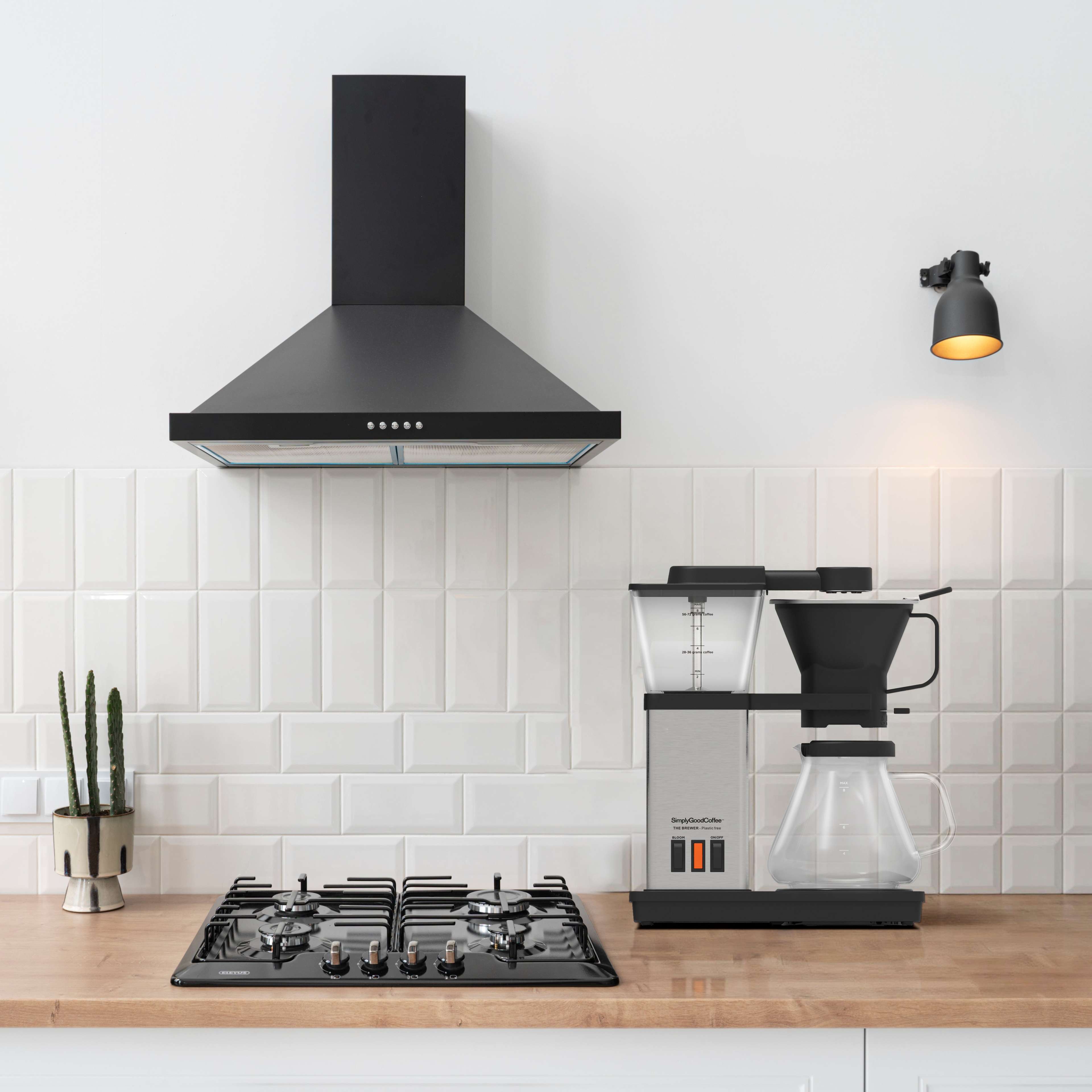 Plastic free coffee brewer for barista coffee
