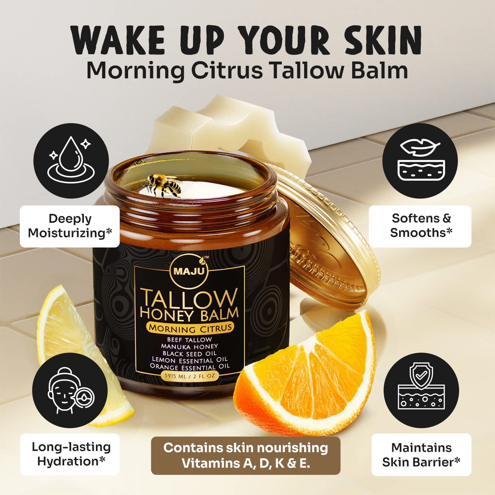 Maju's Tallow Honey Balm - Maju Superfoods