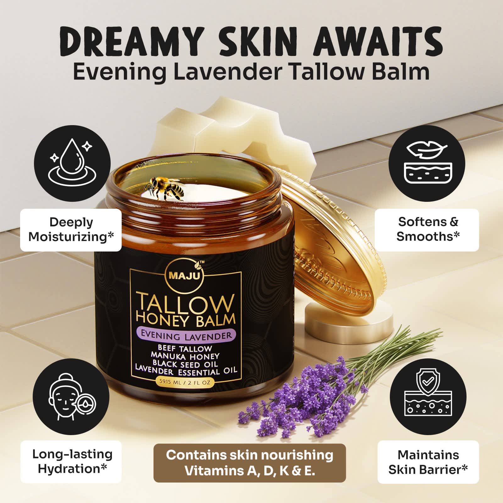 Maju's Tallow Honey Balm - Maju Superfoods