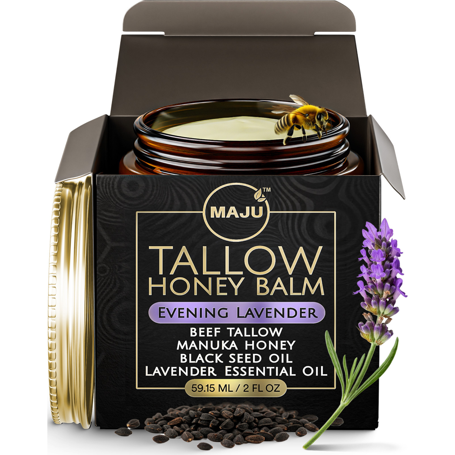 Maju's Tallow Black Seed Honey Balm - Maju Superfoods