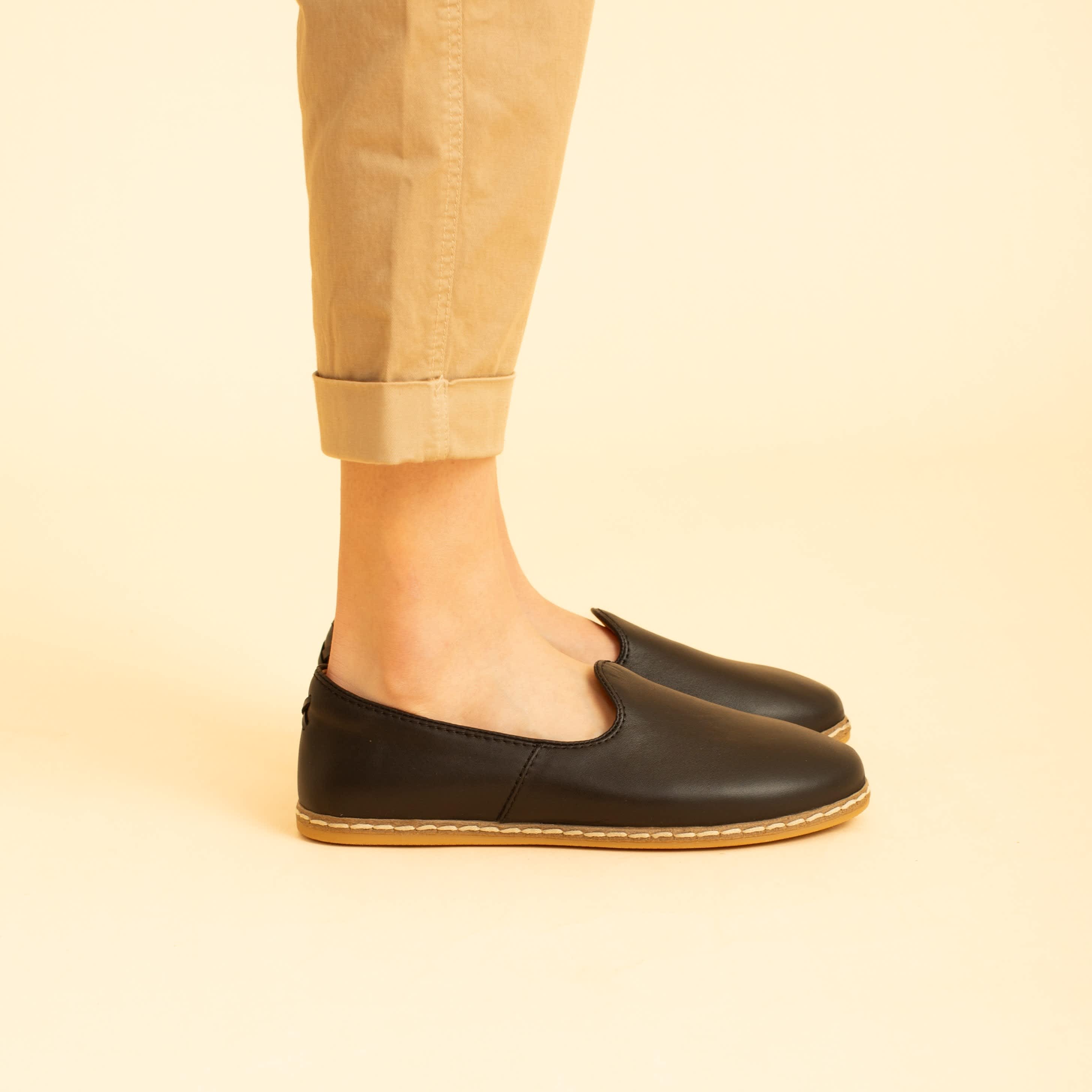 Black Slip On Shoes - Charix Shoes