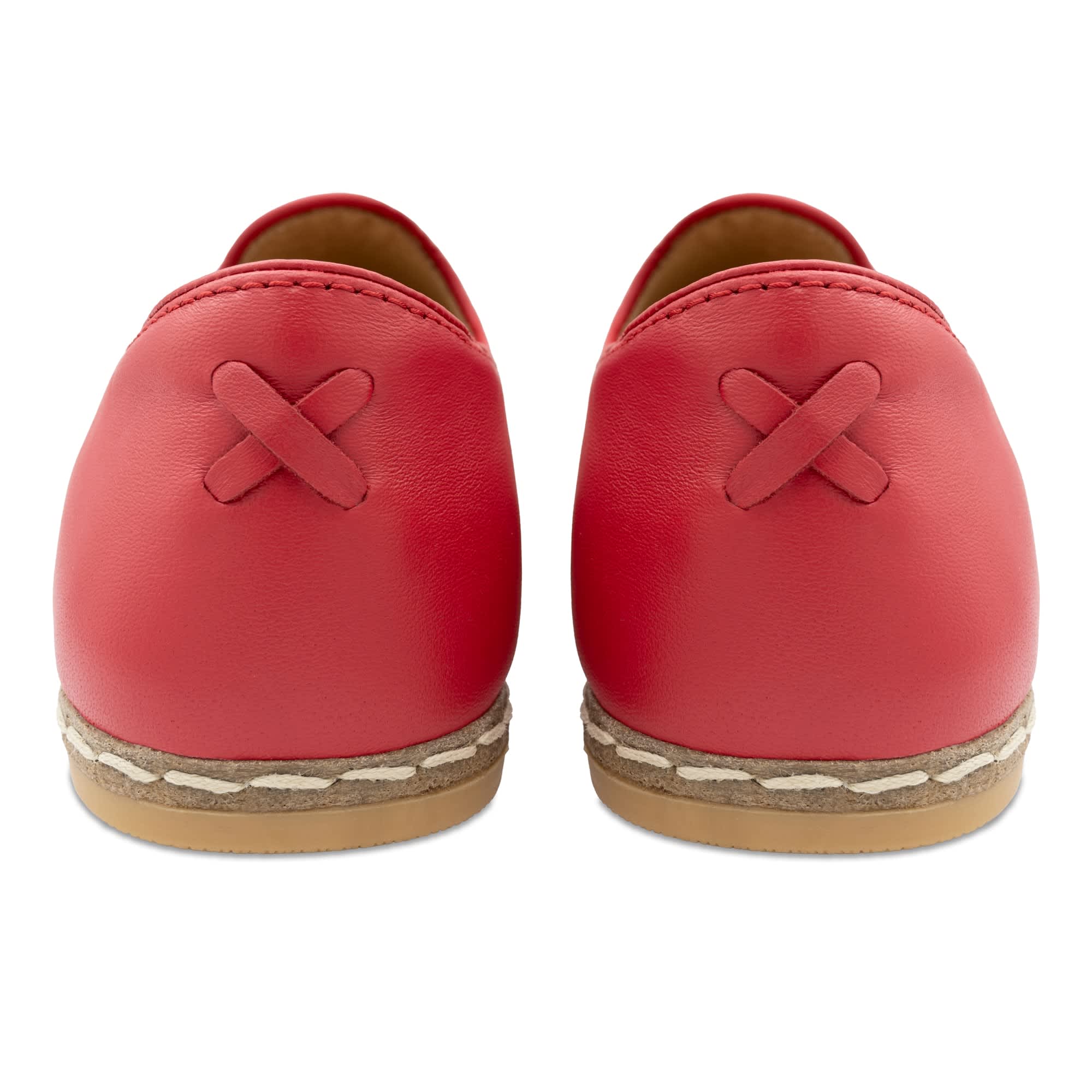 Red Slip On Shoes - Charix Shoes