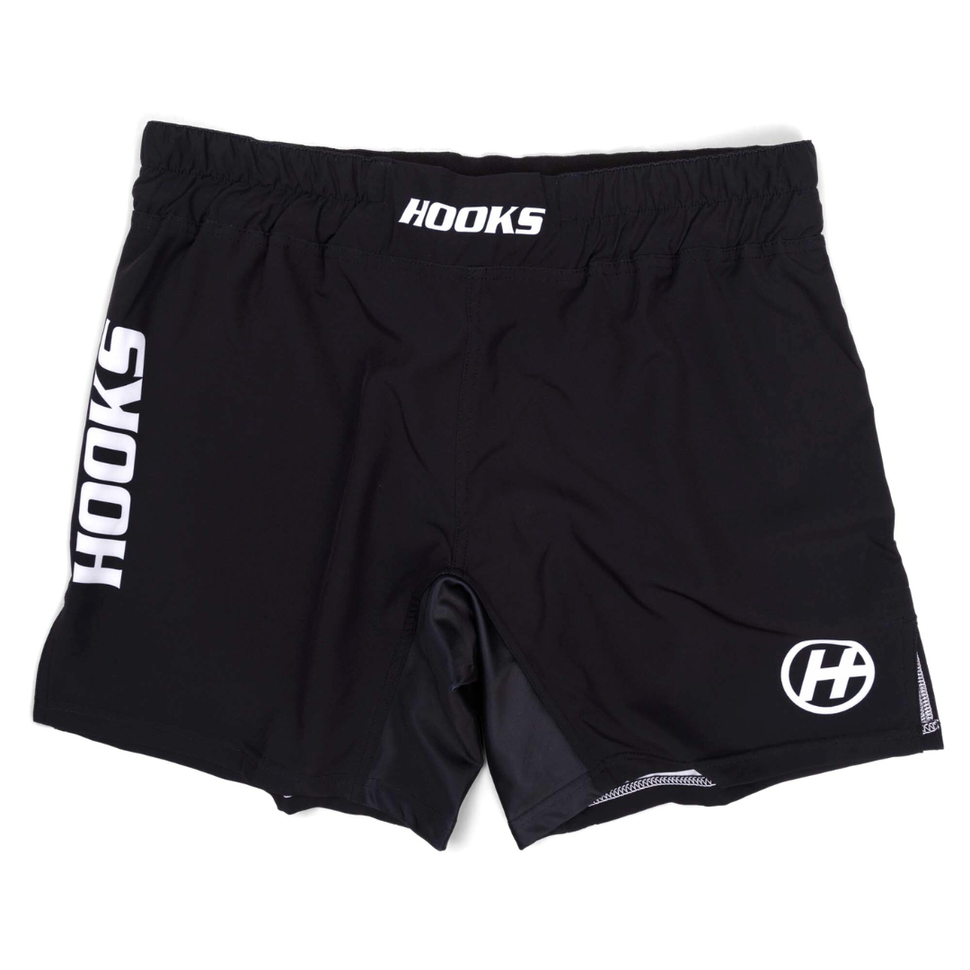 Hooks Jiu-Jitsu Compression Shorts - Secure Fit with Drawcord Waist