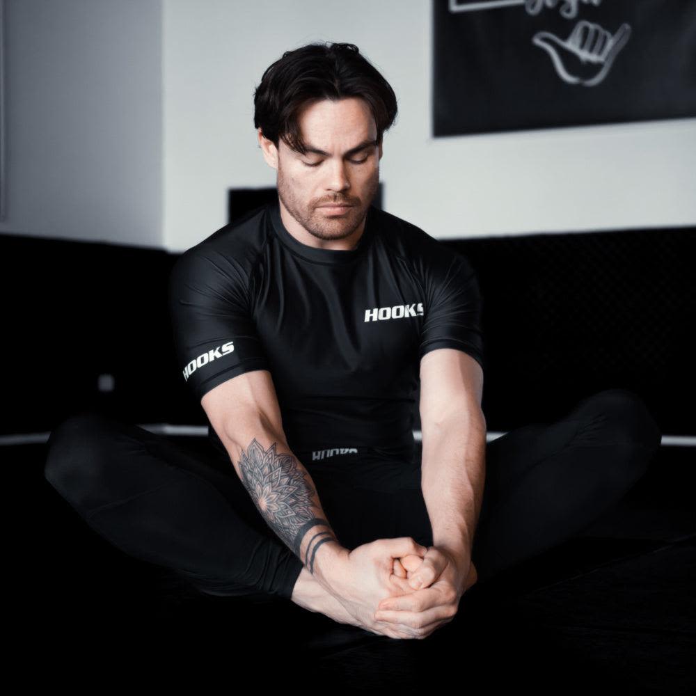 Hooks Core Rashguard Black - Short sleeve - Hooks Jiu-Jitsu