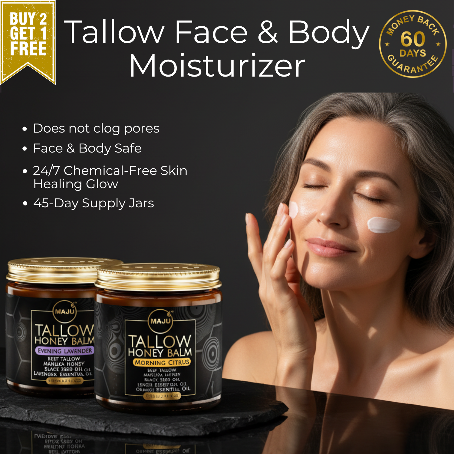 Maju's Tallow Black Seed Honey Balm - Maju Superfoods