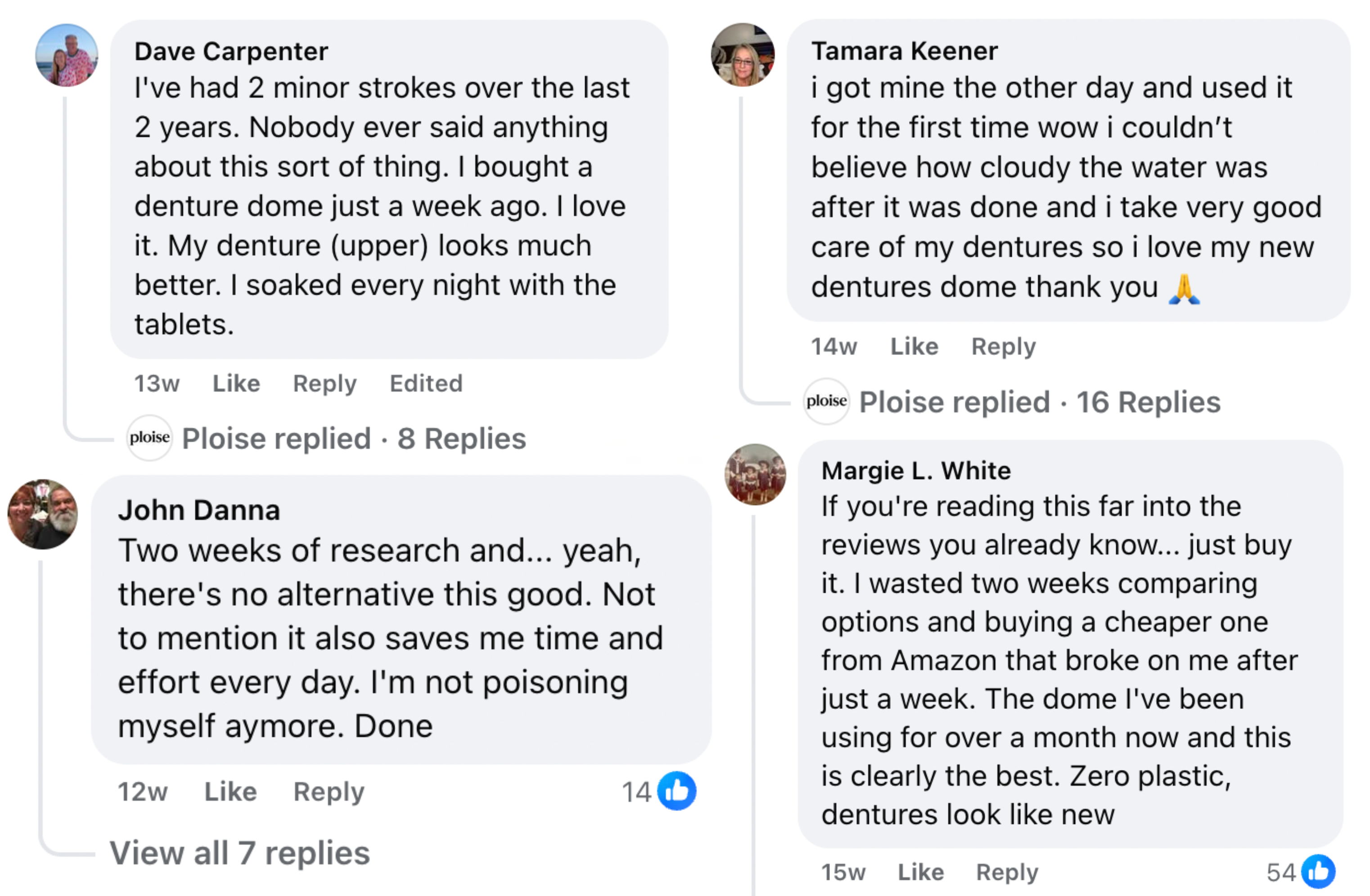 Customer comments