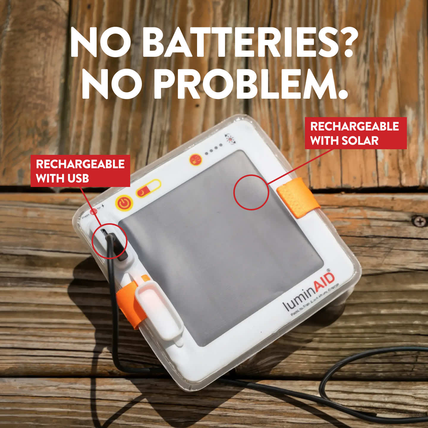 Titan power lantern is 6 inches by 1 inch deflated, and 6 inches by 6 inches when inflated.