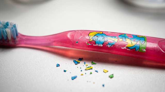 Conventional kids toothbrushes with toxic chemicals
