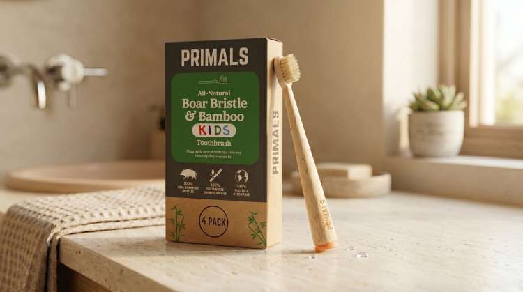 PRIMALS Kids Toothbrush 4-Pack