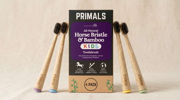 PRIMALS Kids Horse Bristle 4-Pack