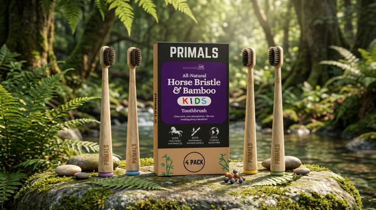PRIMALS Kids Horse Bristle 4-Pack