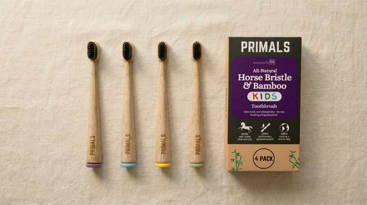 PRIMALS Kids Horse Bristle Toothbrush product showcase