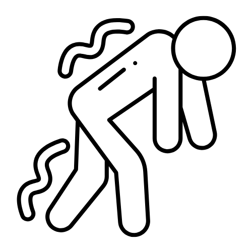 Muscles work overtime just to hold you up
