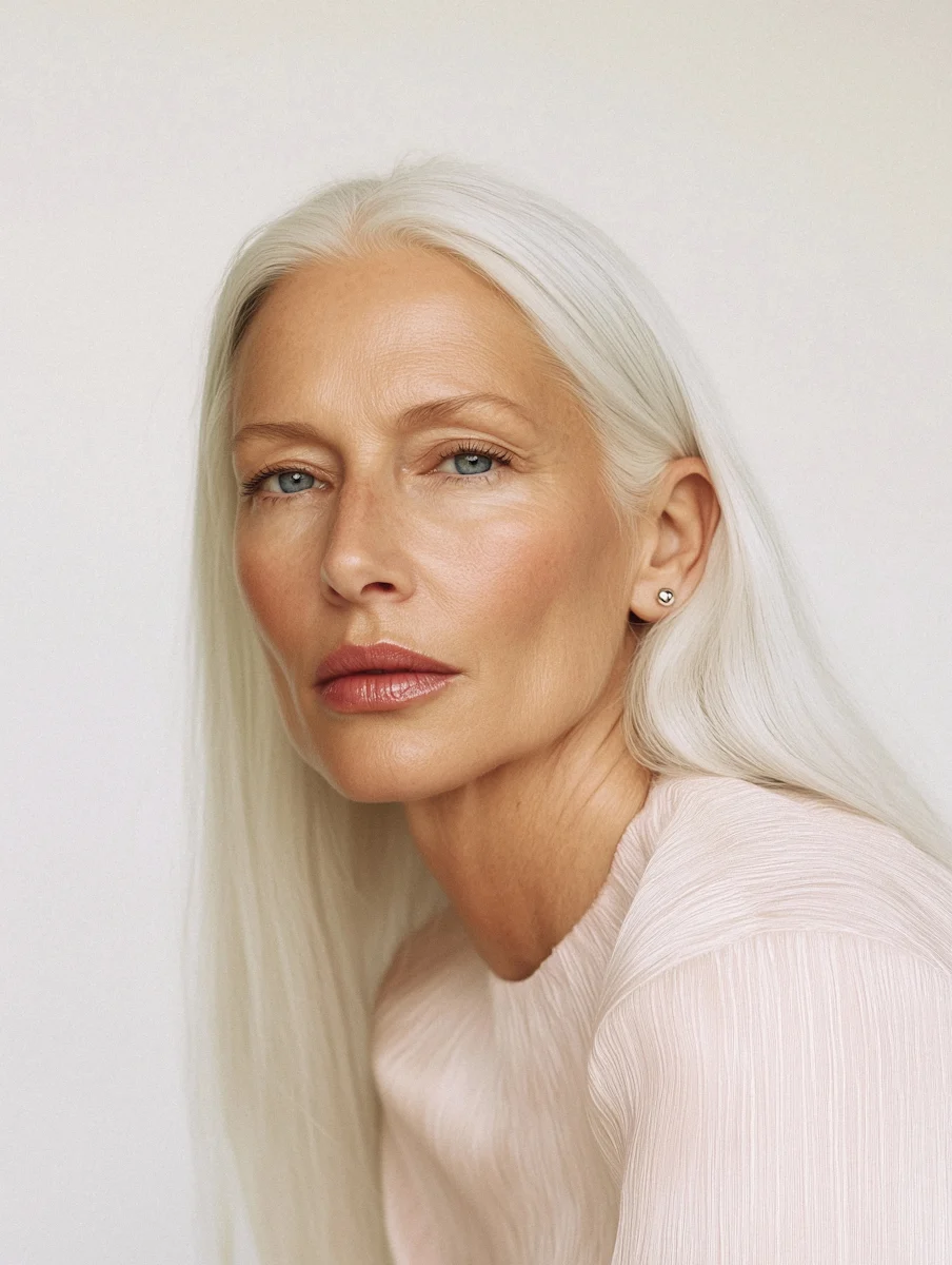 Smooth-looking mature skin