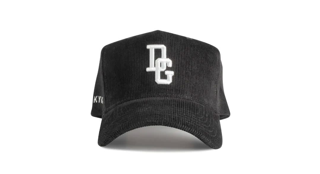 CORDADROY Black DG Logo Snapback