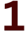 Number 1 icon