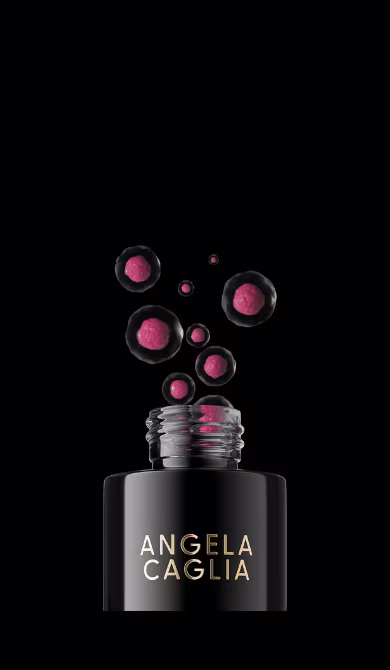 cell forte serum bottle with stem cells bubbling